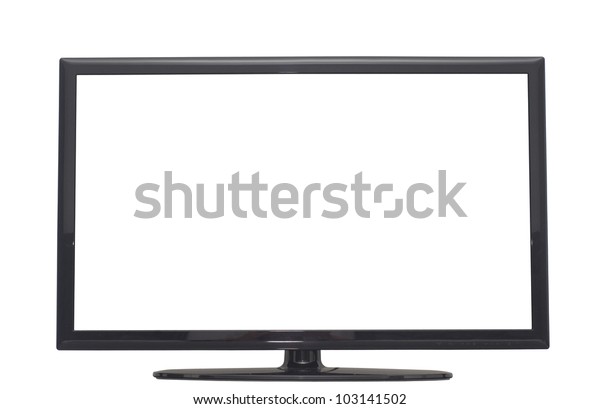 Isolated Flat Screen Tv Computer Monitor Stock Photo (Edit Now) 103141502