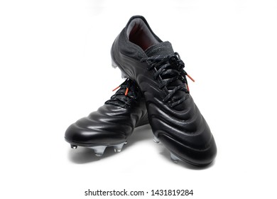 Isolated Football Stud Shoes On White Background