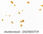 Isolated Fried Chicken Batter Crumbles.