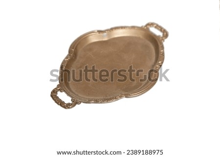 Isolated Golden Bronze Objects  Retro