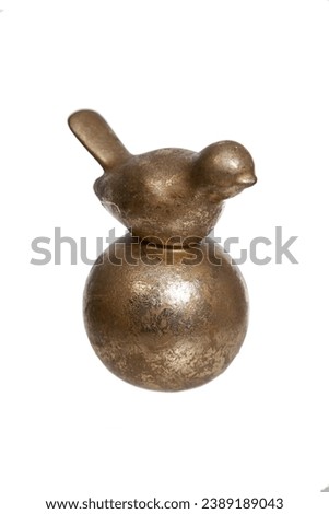 Isolated Golden Bronze Objects  Retro