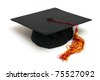 mortarboard white background