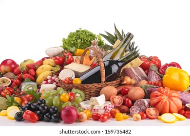 isolated groceries - Shutterstock ID 159735482