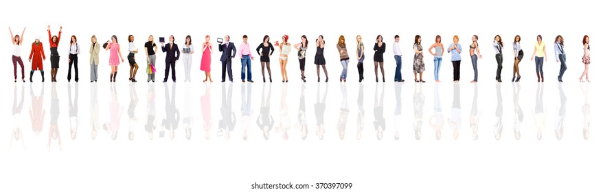 Isolated Groups Standing Together  - Shutterstock ID 370397099