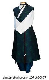 Isolated Hanbok. Korean Traditional Dress