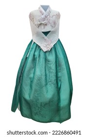 isolated Hanbok. Korean traditional dress. - Shutterstock ID 2226860491