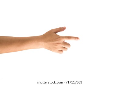 Isolated Hand Pointing.