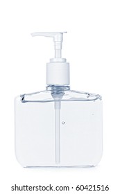 Isolated Hand Sanitizer Soap Dispenser On White Background