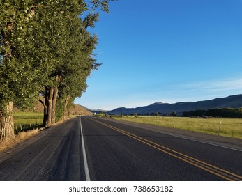 Isolated Highway In Eastern Oregon