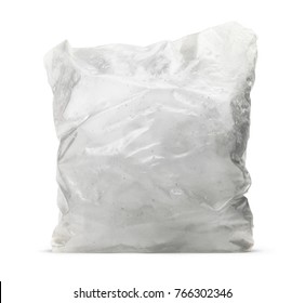 Isolated Ice Cube Bag