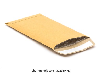 Isolated image of back view of envelope bubble