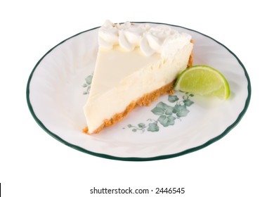 Isolated Image Of Key Lime Pie