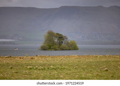 Isolated Island On Loch Leven, Kinross, Scotland