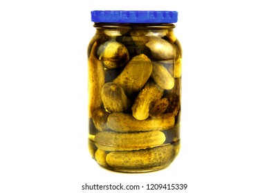 Isolated Jar Of Pickels