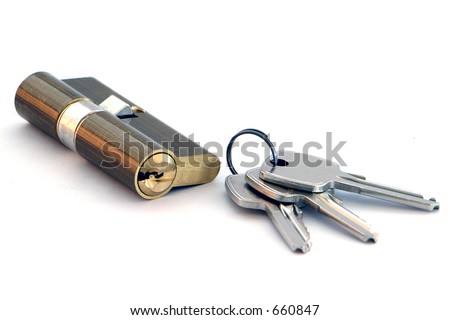 isolated key and lock