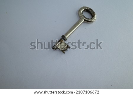 isolated key on white background