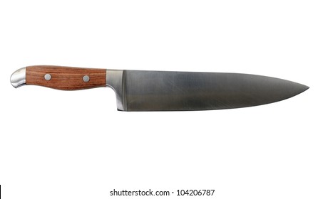 isolated knife on white background with clipping path
