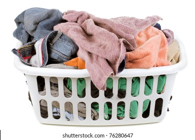 Isolated Laundry Basket