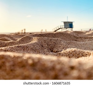 Isolated Life Guard Tower On The Beach