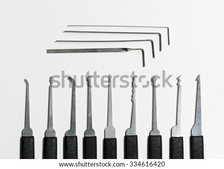 Isolated Lock Picking Tool Kit