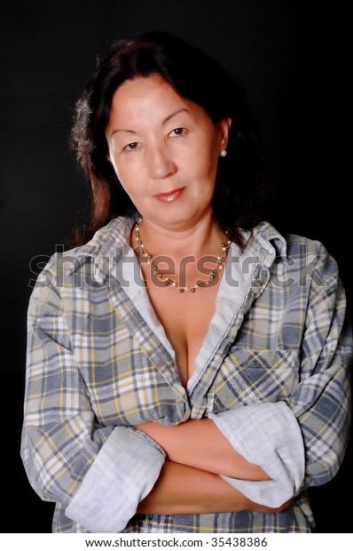 Isolated Lovely Sexy Mature Asian Girl库存照片35438386 Shutterstock