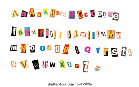 Magazine Cut Out Letters Images Stock Photos Vectors Shutterstock