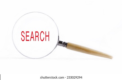 Isolated Magnifying Glass On White Background Stock Photo 233029294 ...