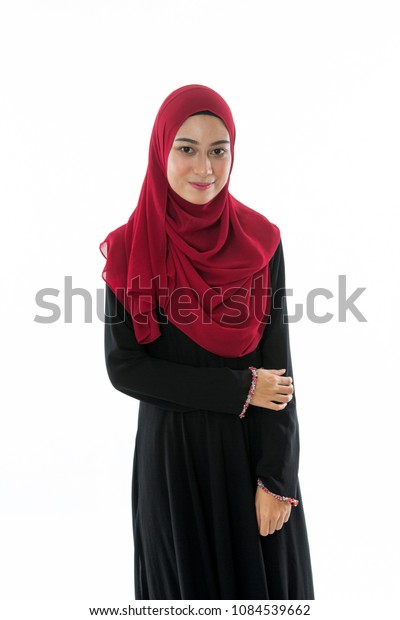 Isolated Malay Girl Dressed Muslim Stock Photo Edit Now 1084539662