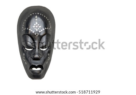 Isolated mask. Souvenir from travel