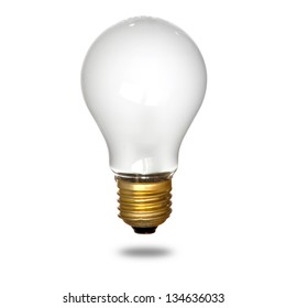 Isolated Mate Light Bulb On White Background