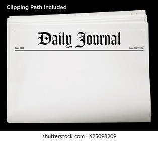 An Isolated Newspaper Showing 'Daily Journal' As Headline.