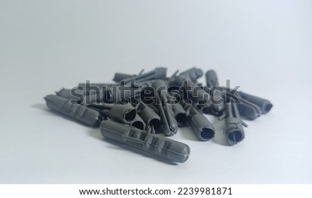 Isolated object: Fischer anchor screw Mount Bolt Wall screw, PVC and others, on a white background