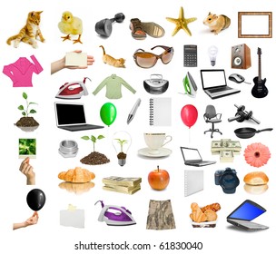 Isolated Objects On White Background Stock Photo 61830040 