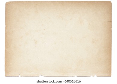 Isolated Old Brown Paper Texture