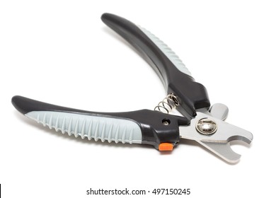 Isolated on white nail clipper for pet