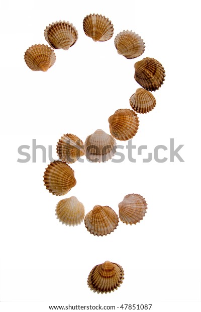 Isolated On White Shell Question Mark Stock Photo 47851087 | Shutterstock