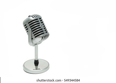isolated on white, stand microphone - Shutterstock ID 549344584