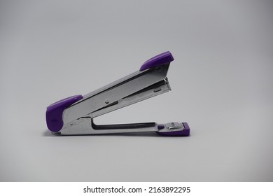 Isolated On White Stapler Purple