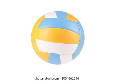 Isolated On White Volleyball Ball Yellow Stock Photo 1054661834 ...