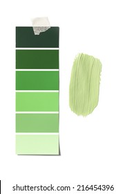 Isolated Paint Swatch And Sample