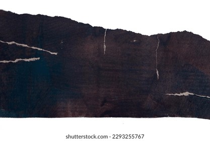Isolated paper with black texture with grunge color. torn edge. isolated and cut photo. tear edge paper - Shutterstock ID 2293255767