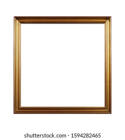 Modern Gold Picture Frame Isolated Clipping Stock Photo (Edit Now) 47712643