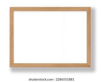 Isolated photo Frames on White Backgrounds, Antique Modern Wooden Frame Mockups - Shutterstock ID 2286551881
