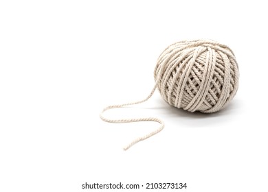 Isolated photos of cotton eco wicks for candles
