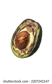 Isolated Photos Of Spoiled Avocado Fruit