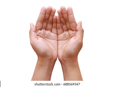 Isolated Praying Hands 