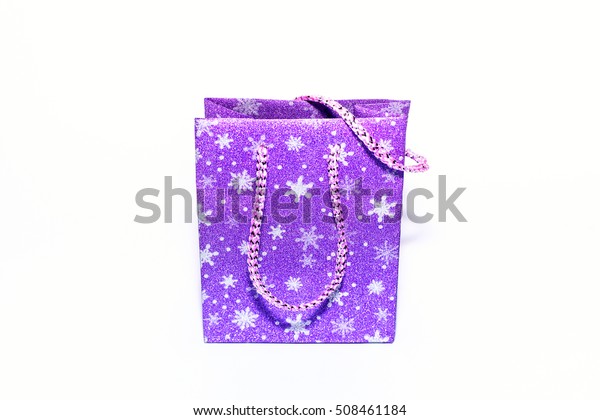 purple christmas gift bags