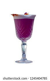 Isolated Purple Coktail Glass