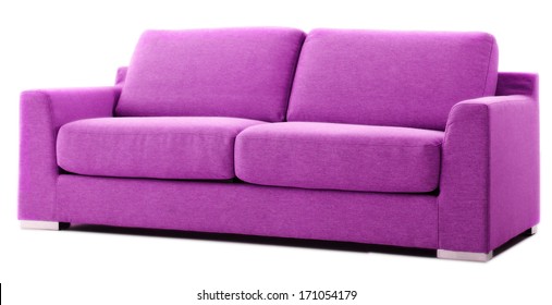 Isolated Purple Couch 