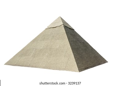 Isolated Pyramid On White Background